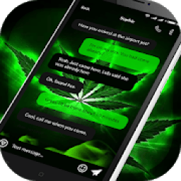 SMS Weed Theme Go Message Free आइकन