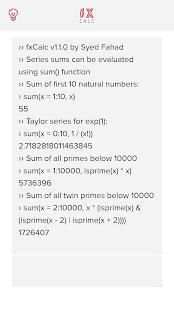 fxCalc - Keyboard-driven scientific calculator स्क्रीनशॉट 1