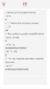 fxCalc - Keyboard-driven scientific calculator स्क्रीनशॉट 4