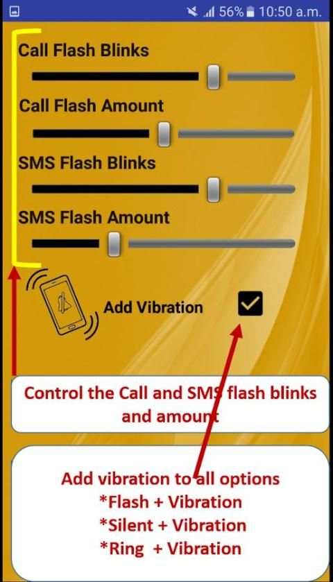Dyna Call Flash Light (Call, SMS & Notification) screenshot 1