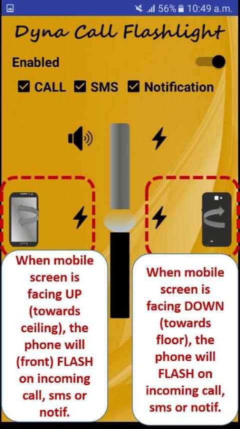 Dyna Call Flash Light (Call, SMS & Notification) screenshot 3