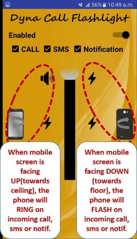Dyna Call Flash Light (Call, SMS & Notification) screenshot 4