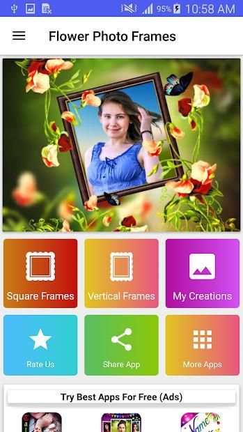 Flower Photo Frames Live wallpaper स्क्रीनशॉट 3