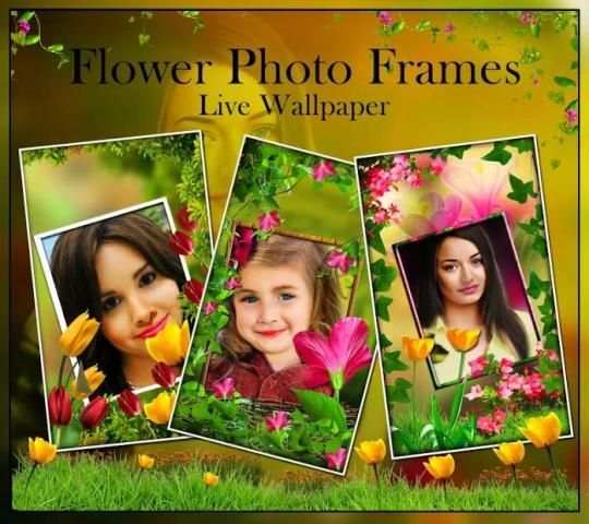 Flower Photo Frames Live wallpaper स्क्रीनशॉट 1
