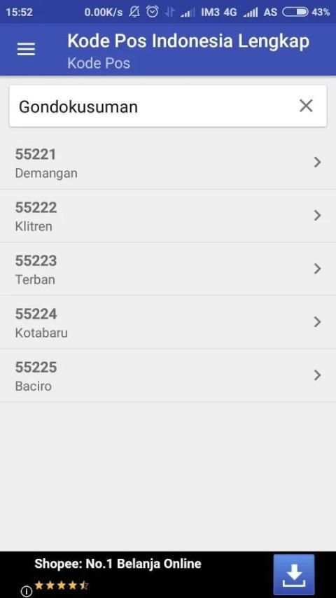 Kode Pos Indonesia Lengkap screenshot 5