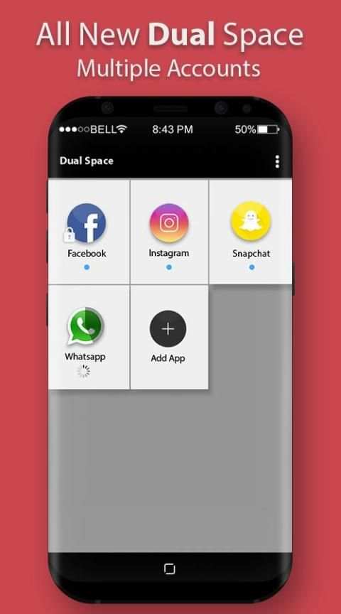 Dual Space - Clone App & Multi Accounts 2018 4 تصوير الشاشة