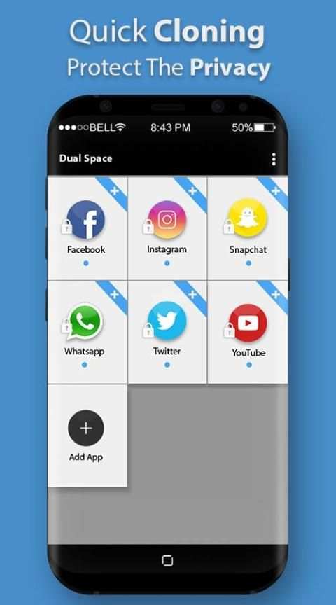 Dual Space - Clone App & Multi Accounts 2018 2 تصوير الشاشة