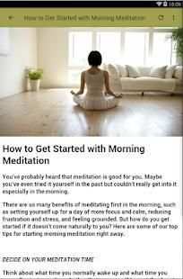 MORNING MEDITATION screenshot 5
