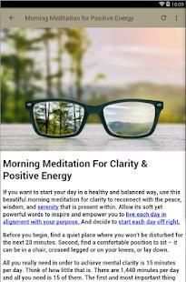 MORNING MEDITATION screenshot 4