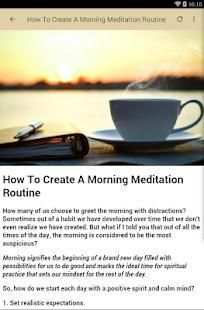 MORNING MEDITATION screenshot 2