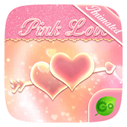Pink Love GO Keyboard Animated Theme आइकन
