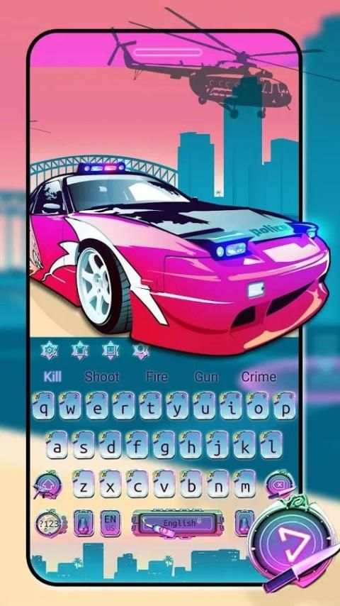 City of Crime Keyboard Theme screenshot 3