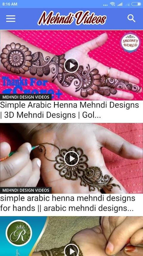 Very easy mehndi design for hands | New mehndi design 2019 | Full hand mehndi  design | Arabic mehndi - YouTube
