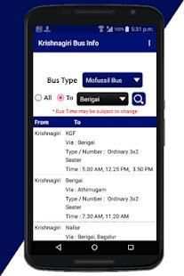 Krishnagiri Bus Info screenshot 7