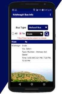 Krishnagiri Bus Info screenshot 4
