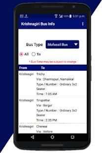 Krishnagiri Bus Info screenshot 5