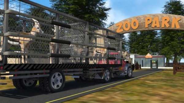 Zoo Transporter: Animal Truck Driving स्क्रीनशॉट 4