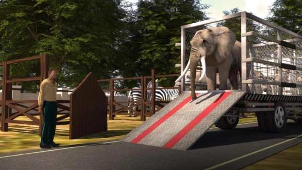 Zoo Transporter: Animal Truck Driving स्क्रीनशॉट 1