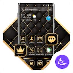 Black golden APUS Launcher theme