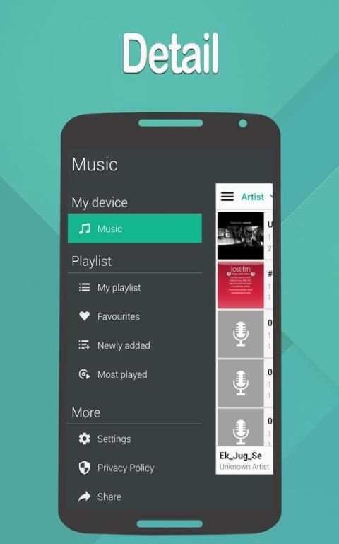 Tubily Free Music Player untuk Android screenshot 6