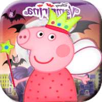 |Peppa pig| car racing logo