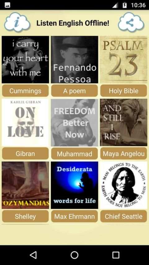Listen English Poems Offline screenshot 5
