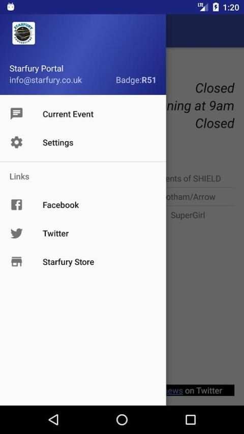 Starfury Conventions Portal screenshot 4