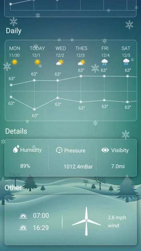 Weather screenshot 2