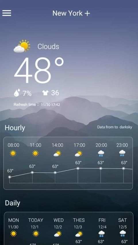 Weather screenshot 1