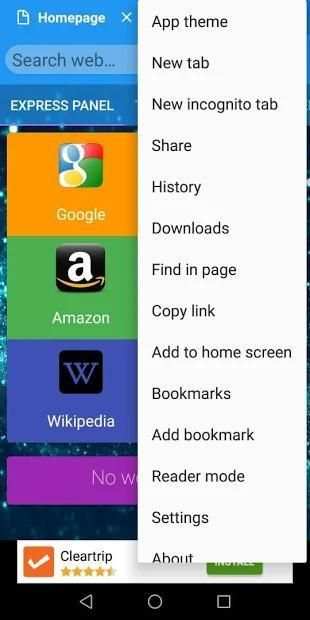 Web browser pro screenshot 1