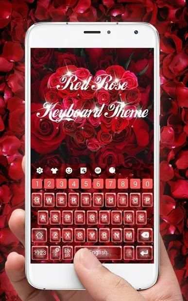 Red Rose Keyboard Theme screenshot 3