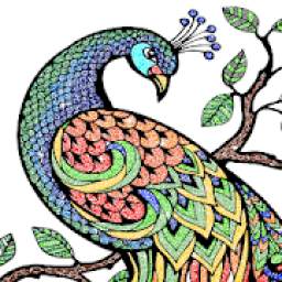 Animals Glitter Color by Number - Number Coloring