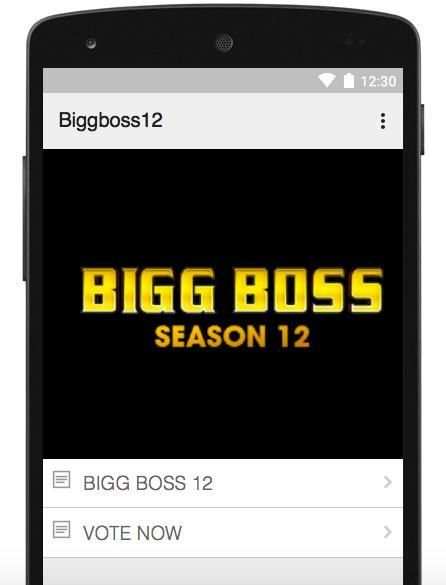 Bigg Boss 12 Vote App screenshot 1