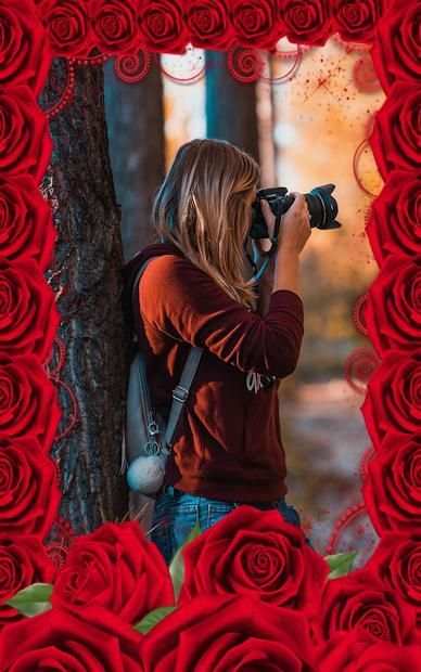 Red Rose Photo Frame screenshot 2
