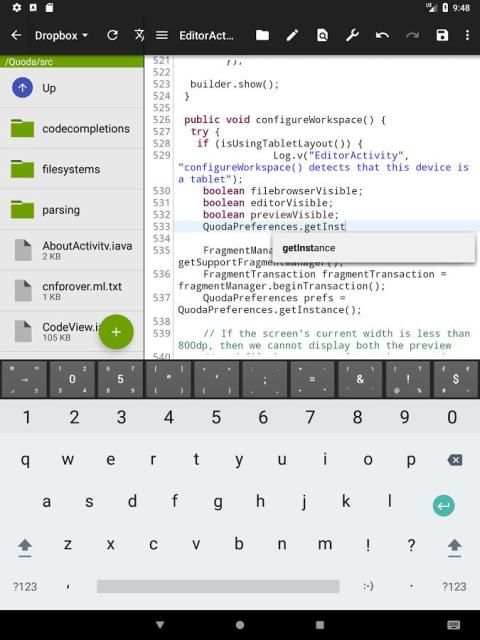 Quoda Code Editor screenshot 1