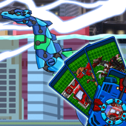 변신! 다이노 로봇 - 딥 플레시오 공룡게임 आइकन