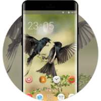 Beautiful birds theme for Lava Z60 wallpaper HD logo