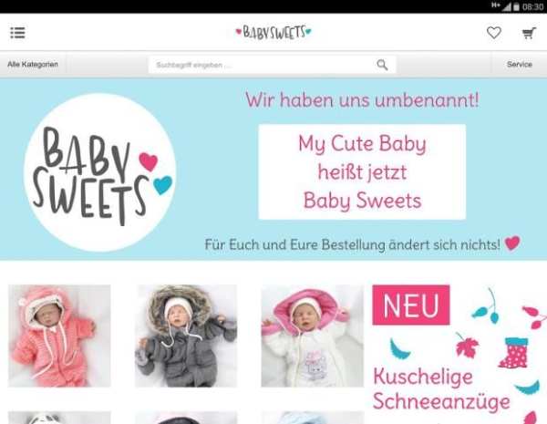 Baby Sweets - süßer Baby Shop screenshot 3