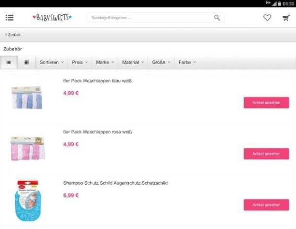 Baby Sweets - süßer Baby Shop screenshot 2