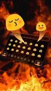 Flame Skull Keyboard Theme screenshot 2