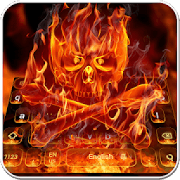 Flame Skull Keyboard Theme icon
