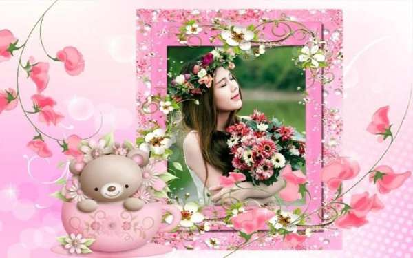 1 min App - Cute Pink Photo Frames screenshot 5