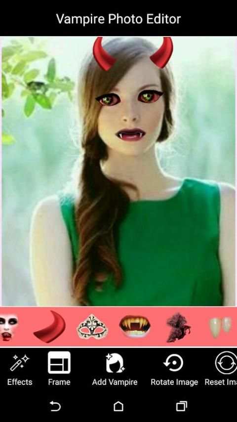 Vampire Photo Editor 3 تصوير الشاشة