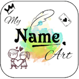 My Name Art : Create your Name Photo आइकन