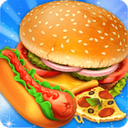 ikon Street Food Pizza pembuat &amp; Burger Game Memasak