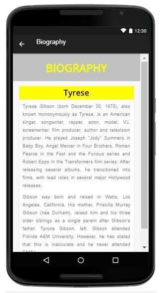 Tyrese - Music And Lyrics screenshot 1