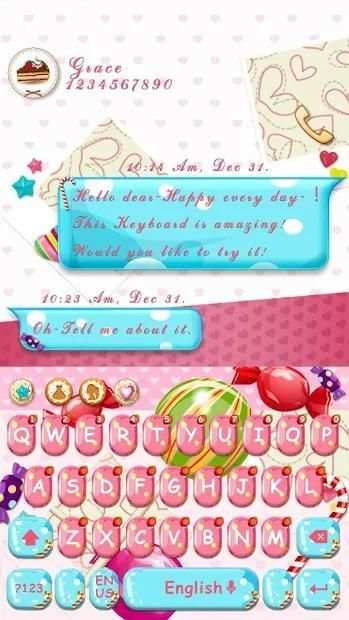Sugar Colorful Keyboard screenshot 1