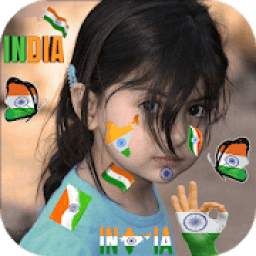 Indian Flag Face Photo Maker