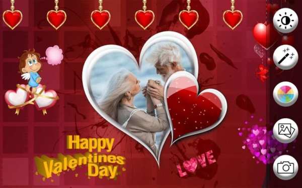 Valentine Day Photo Frame स्क्रीनशॉट 3