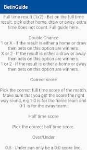 Bet In one click: guide app screenshot 5